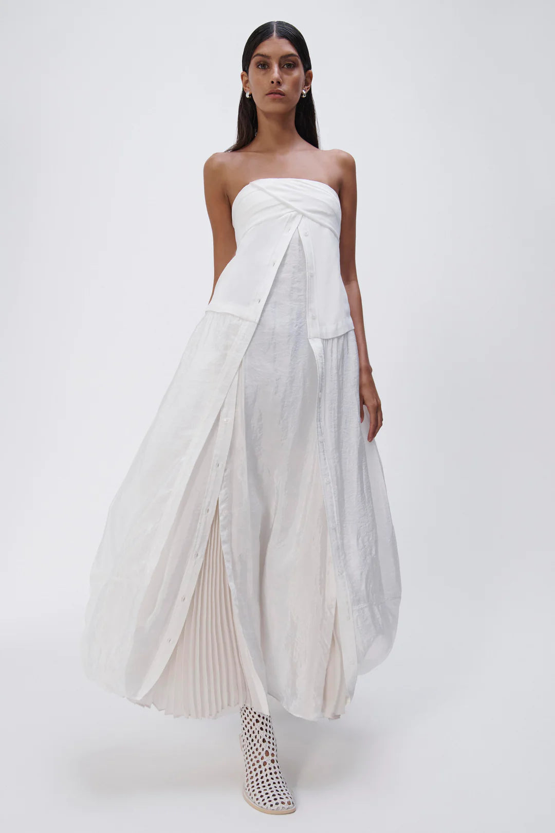 Ala Parachute Dress - White