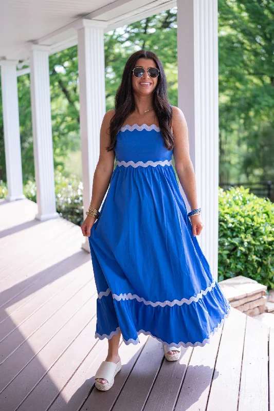 Harbor Breeze Blue Maxi Dress