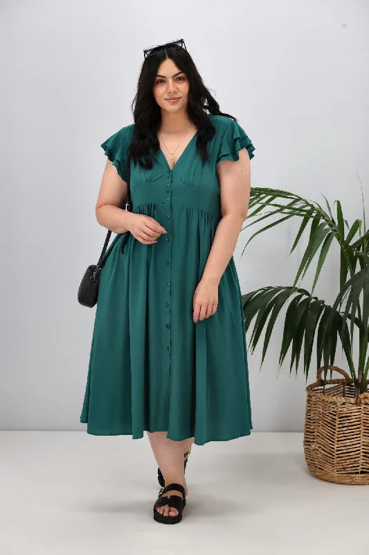 Boho Australia Ridley Dress Emerald