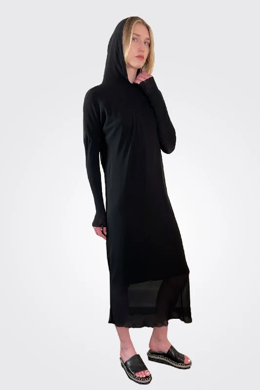 Crepe Georgette Dress - Black