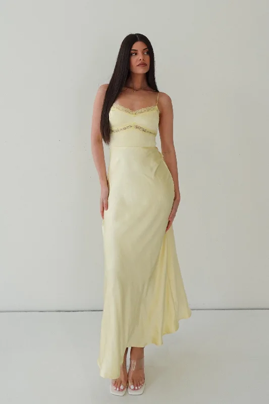 Felicity Maxi Dress - Lemon