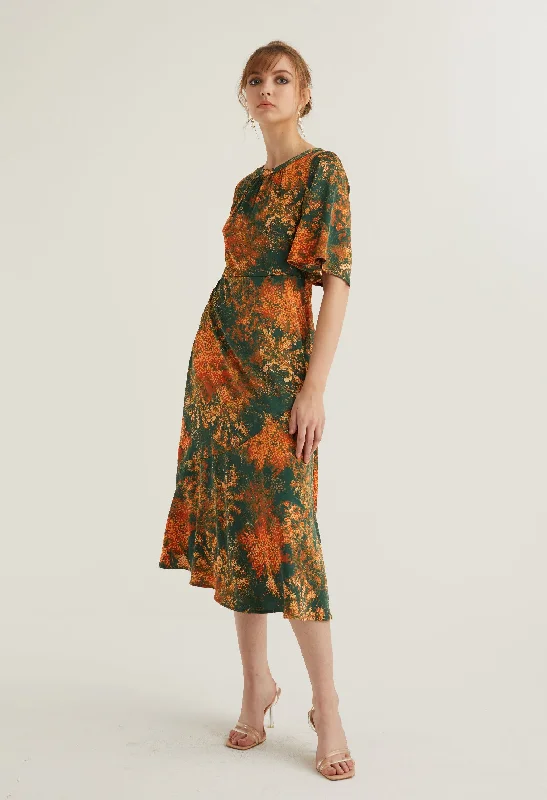 Floral Burst Sheath Dress