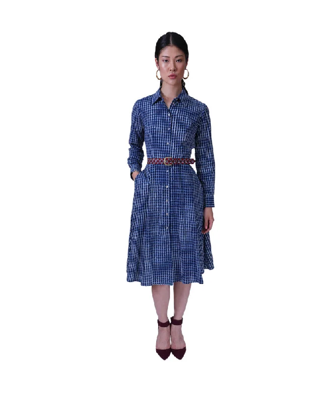 Marina Tuareg Indigo Blue Check