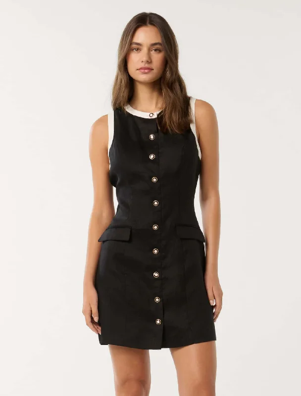 Montana Contrast Shift Mini Dress