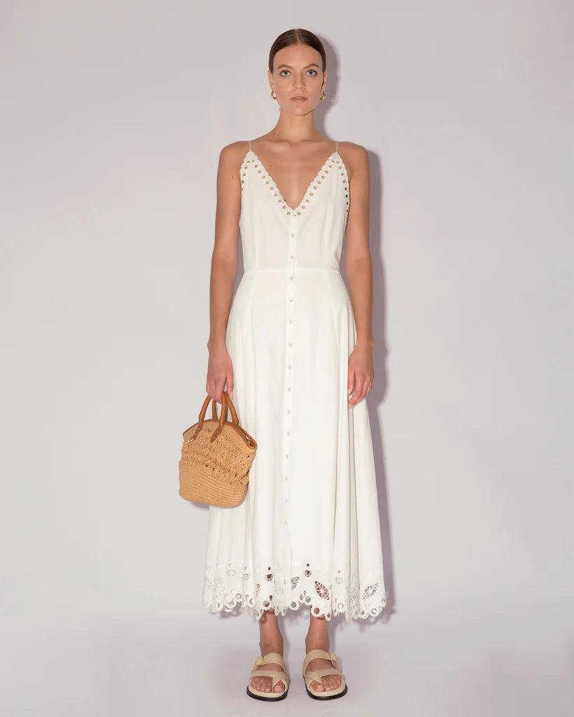 Nima Eyelet Dress - Off White