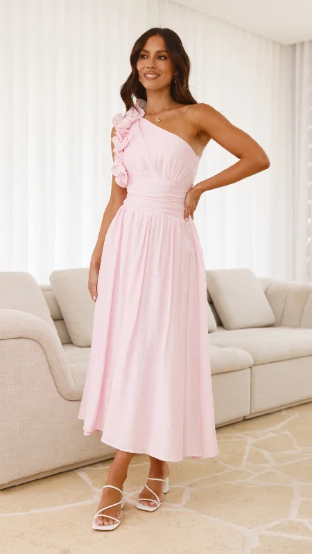 Okalani Midi Dress - Pink