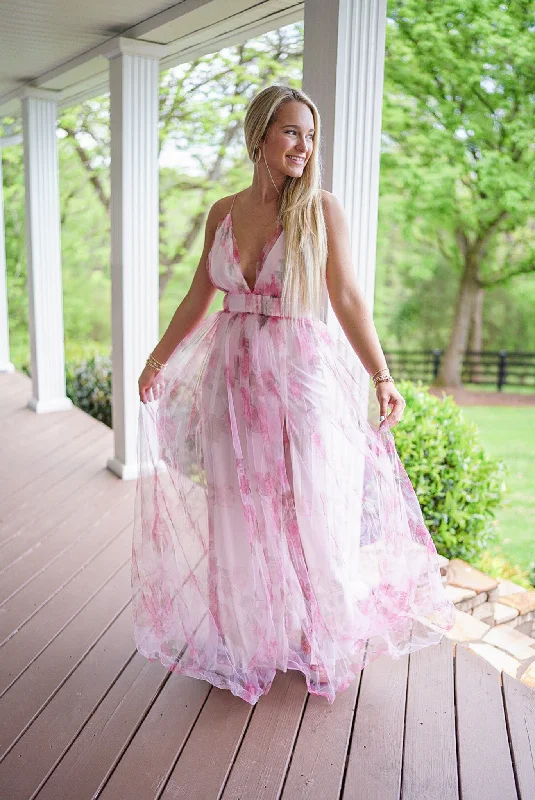 In Bloom Pink Maxi Dress