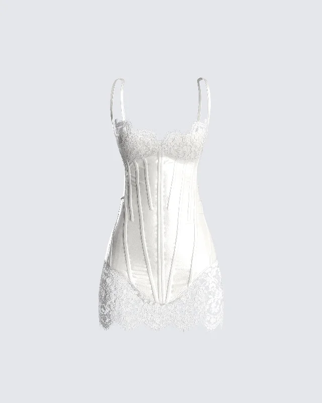 Rosie White Corset Dress