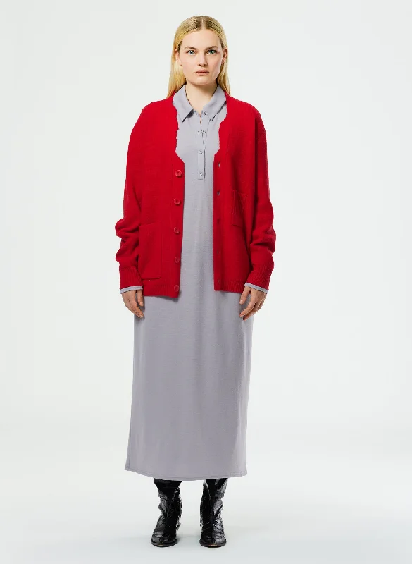 Wool Jersey Polo Shirtdress