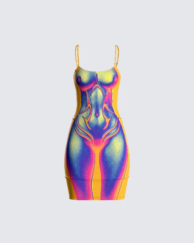 Xavier Body Print Dress