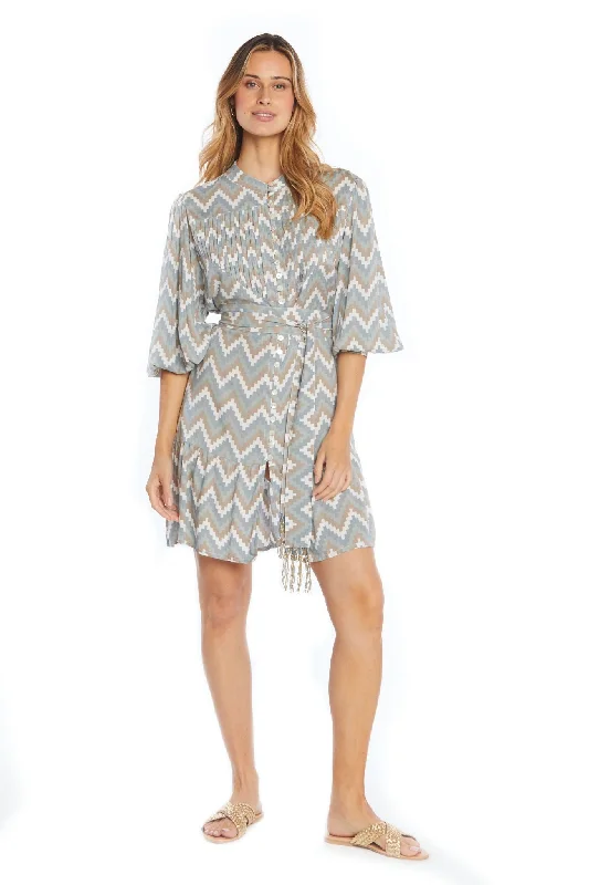 Zig Zag Short Dress