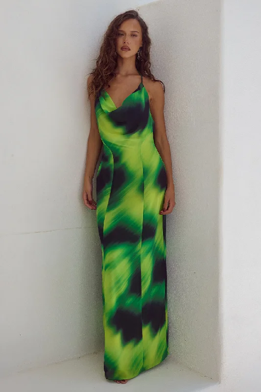 ANISSA MAXI DRESS - LOTUS PRINT