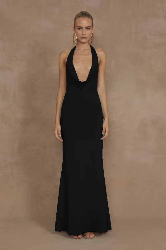 LORITA MAXI DRESS - BLACK