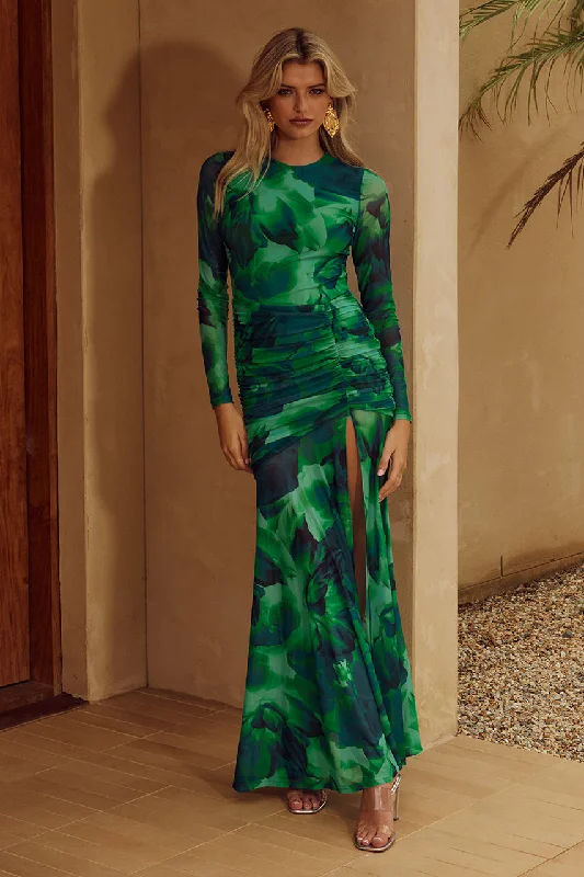 LUCINDA MAXI DRESS - GREEN