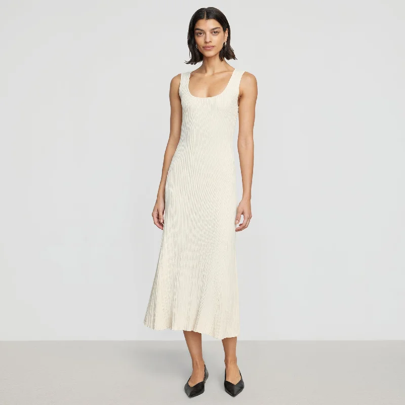 Sofia Ribbed Maxi Dress | Cream