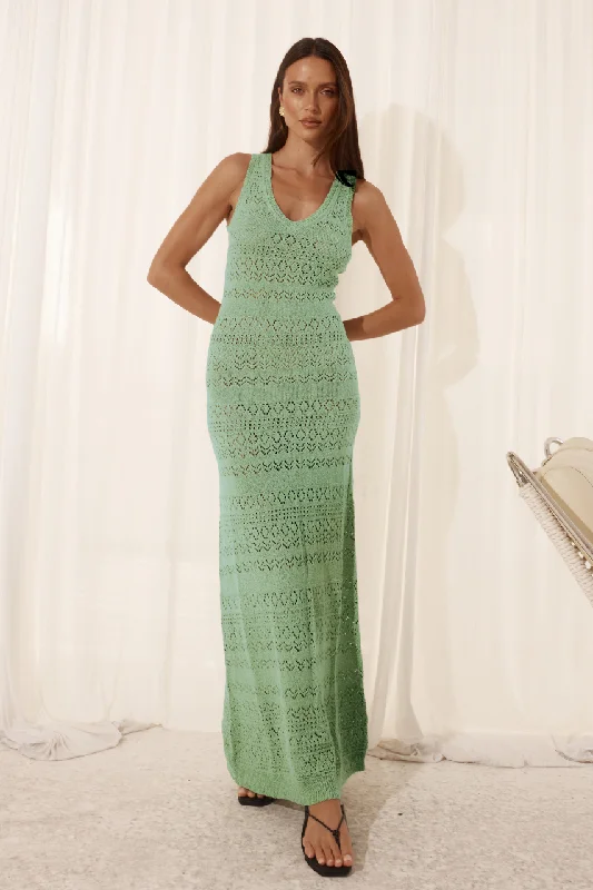 MOON MAXI DRESS - SAGE