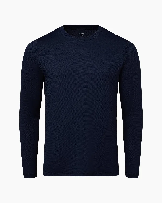 Men's Long Sleeve Sun Tee | Deep Navy