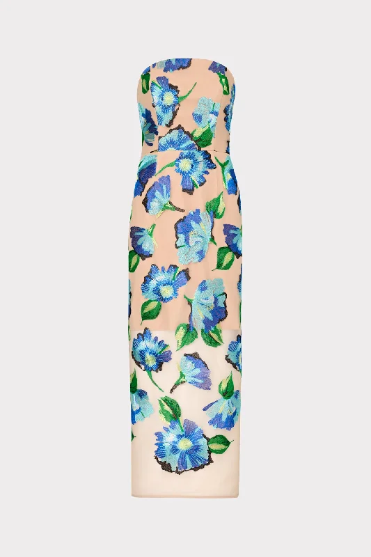 Pictorial Poppy Midi Dress