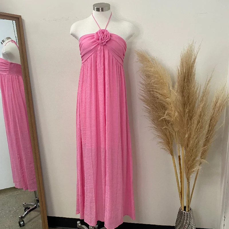 Tulu Maxi Dress-Baby Pink