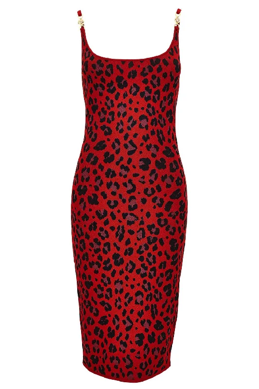 Animal Print Midi Dress