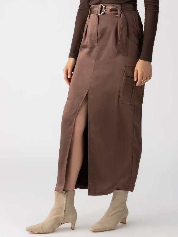 Classy Cargo Standard Rise Skirt Brown Sugar