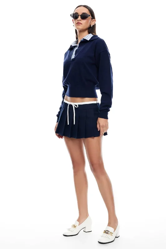 LIONESS Dynasty Mini Skort Navy